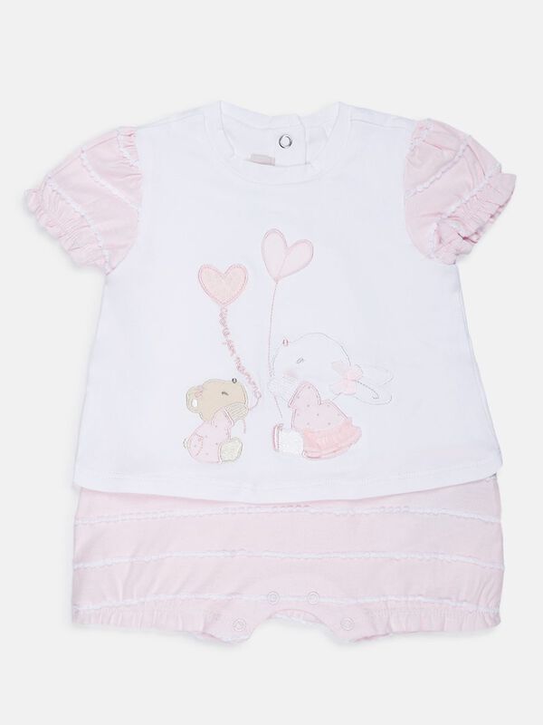 White And Pink Romper image number null